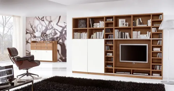 Salón contemporáneo — exposición de MG Mobiliario